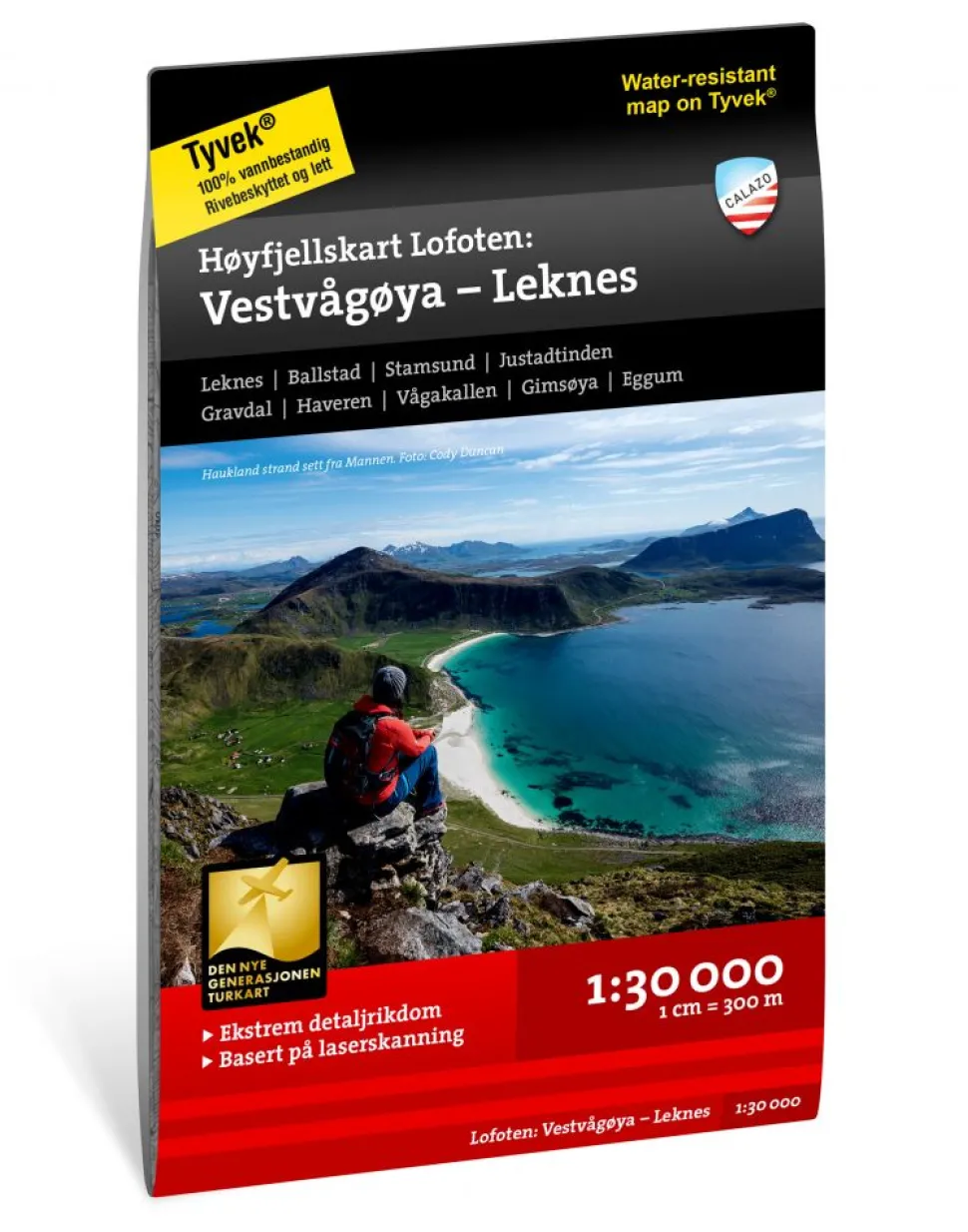 Høyfjellskart Lofoten: Vestvågøya – Leknes