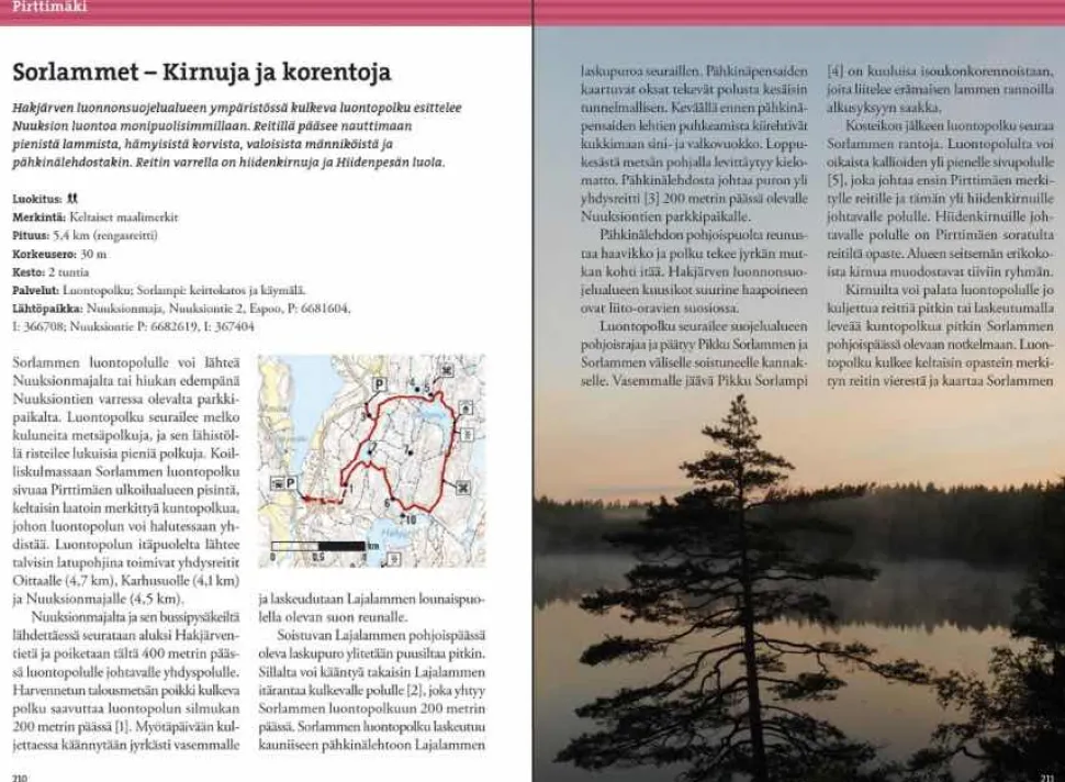 Nuuksion retkeilyopas - Luonto, reitit ja kohteet
