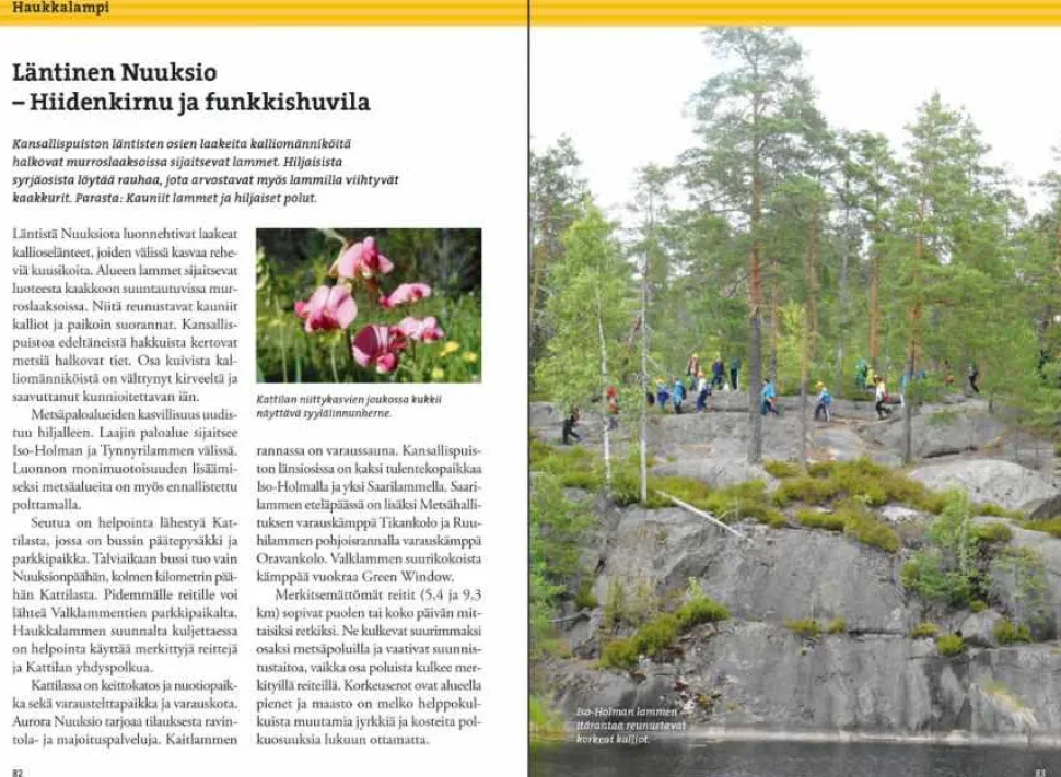 Nuuksion retkeilyopas - Luonto, reitit ja kohteet