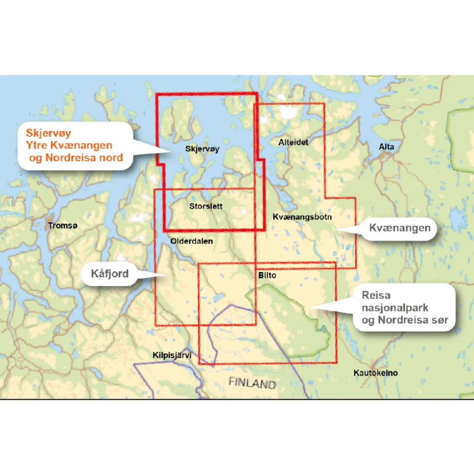 Skjervøy, Ytre Kvænangen, Nordreisa Nord